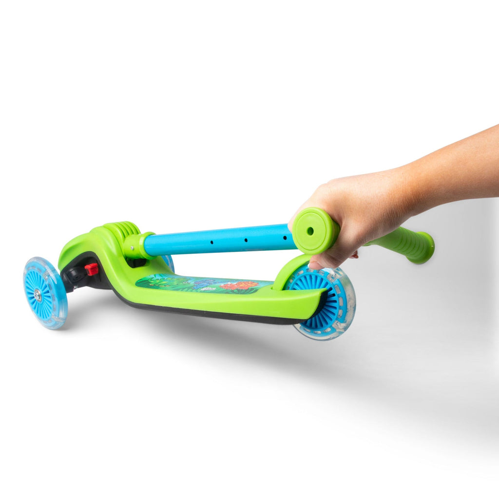Trottinette lumineuse pliable Dinosaur Trail Twist