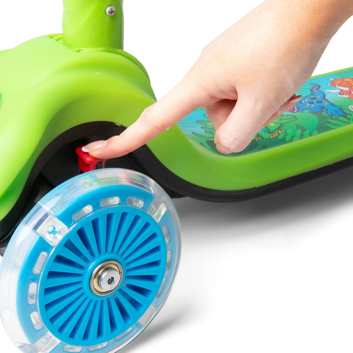 Trottinette lumineuse pliable Dinosaur Trail Twist