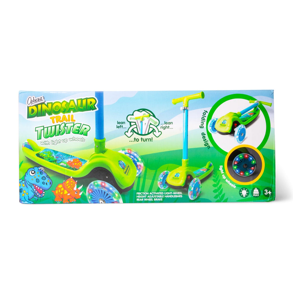 Trottinette lumineuse pliable Dinosaur Trail Twist