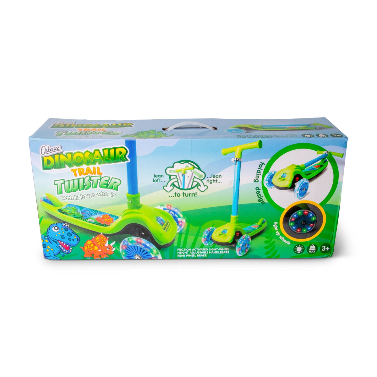 Trottinette lumineuse pliable Dinosaur Trail Twist