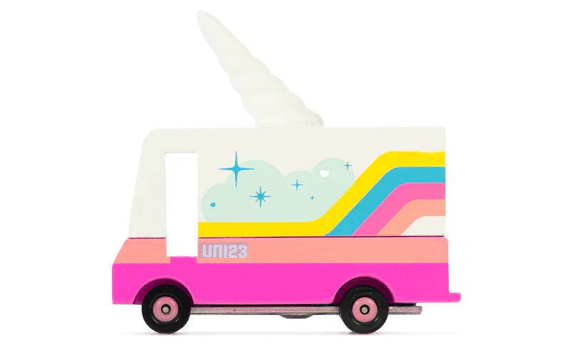 Camionette en Bois Candycar World - Licorne