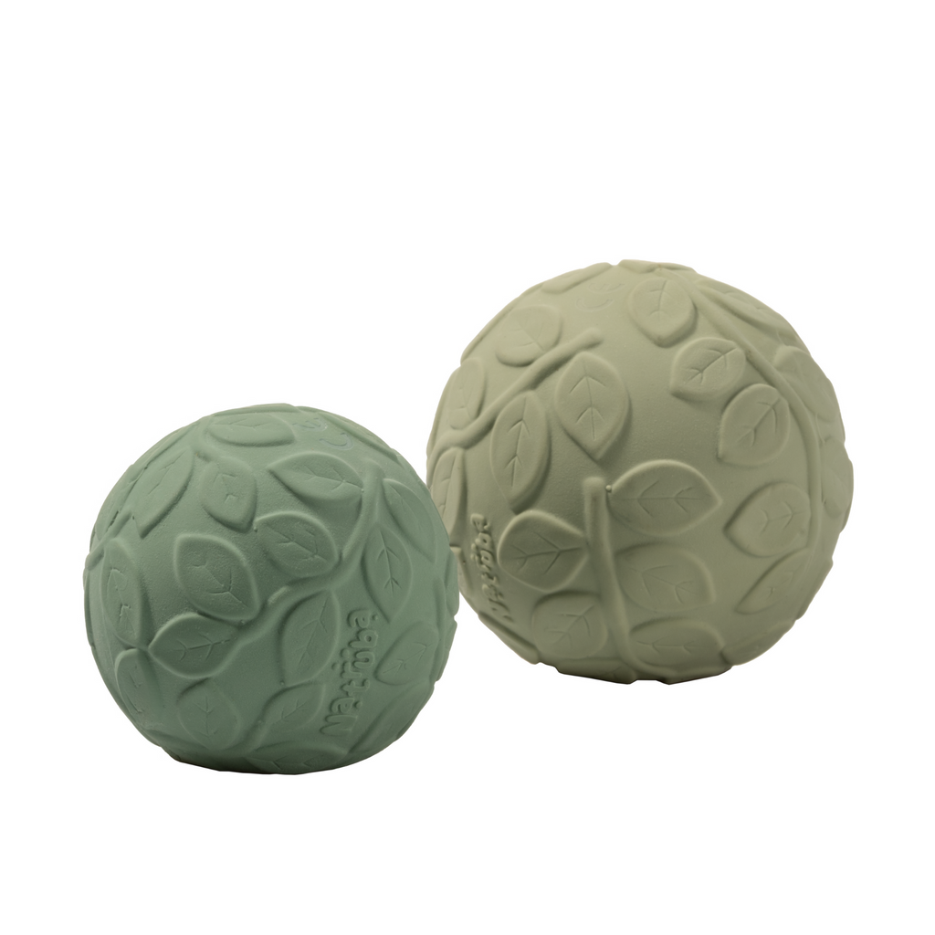 Set de 2 balles sensorielles Feuillage Vert - Natruba