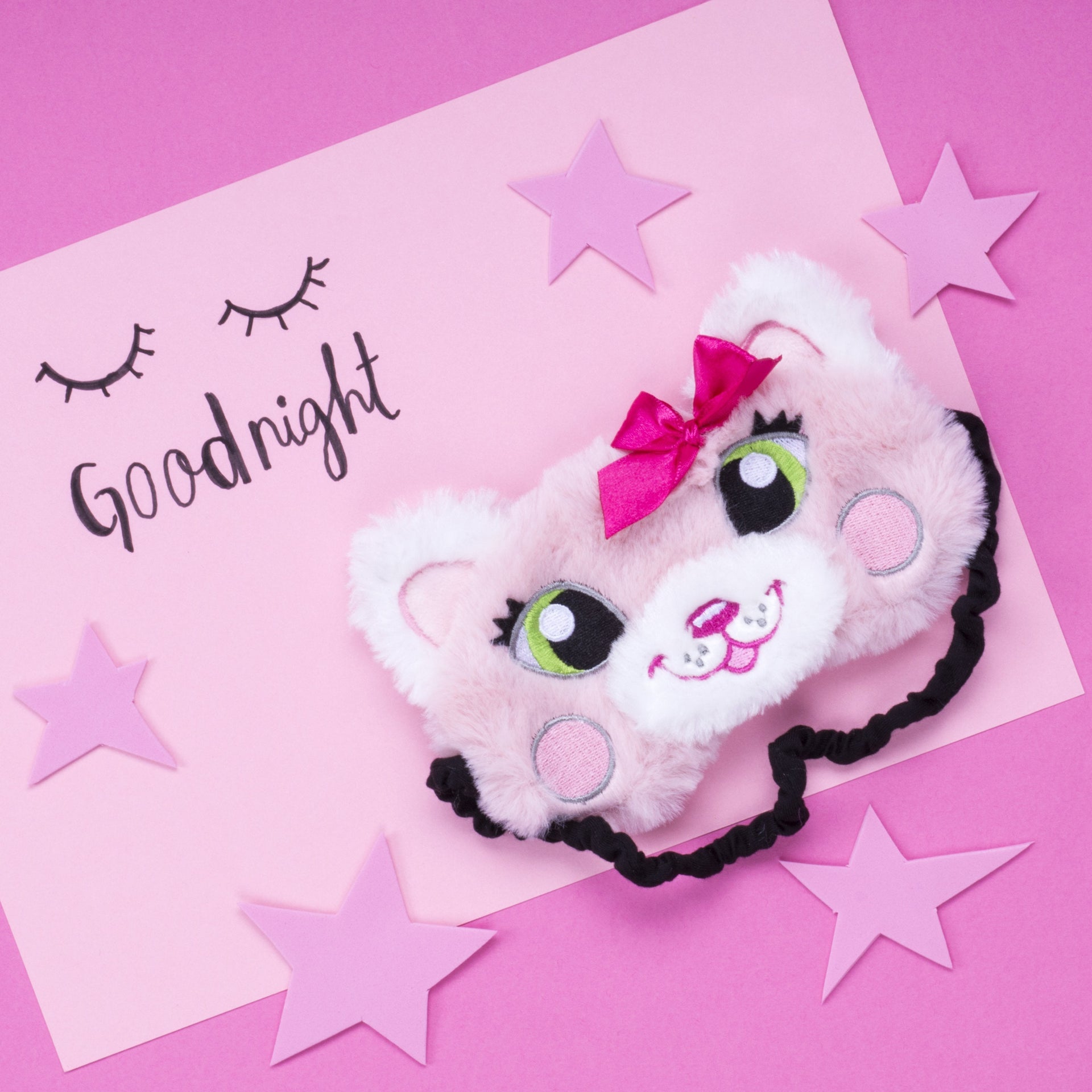 Masque de sommeil – rose chat