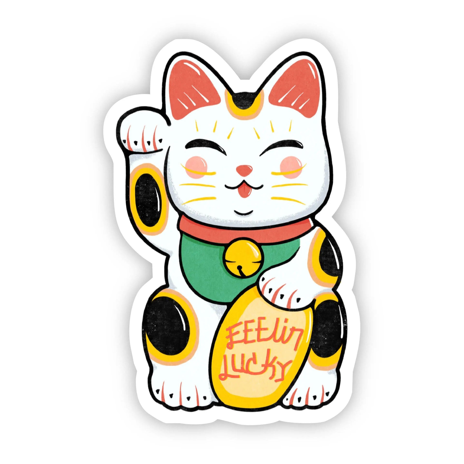 Sticker Chat Chanceux Maison