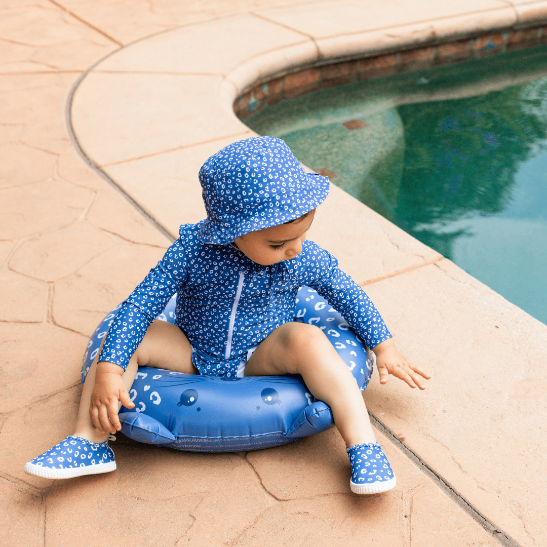Swim Ring Animal - Blue - Leopard - Ø 55 cm