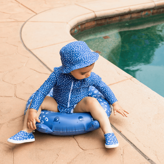 Swim Ring Animal - Blue - Leopard - Ø 55 cm