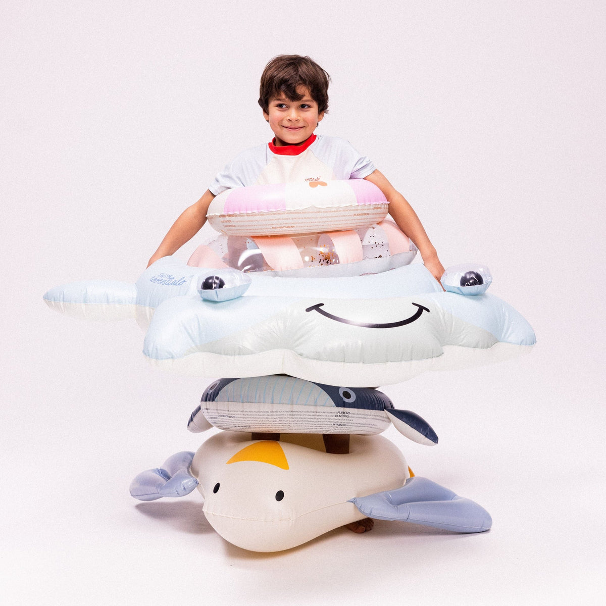 Swim Ring - Blue - Hunter The Hammerhead - Shark - Ø 95 cm