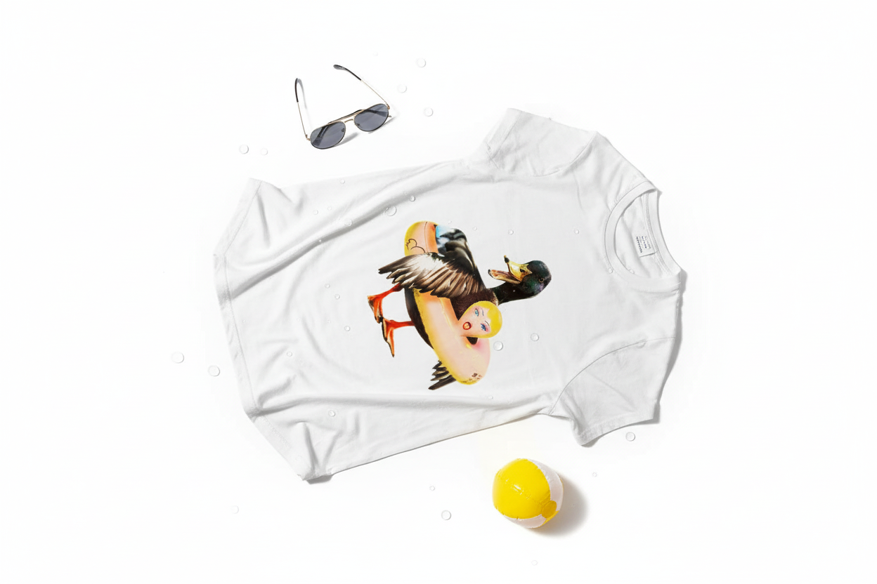 T-Shirt Canard Colvert avec Bouée Poupée