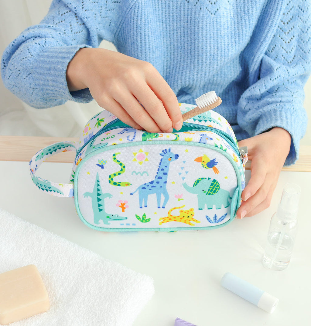 Trousse de toilette enfant - Jungle – vue 2 – A Little Lovely Company