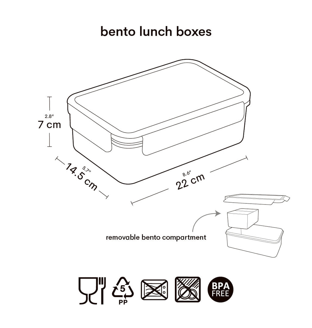 Boîte à déjeuner bento - Unicorn Dreams – vue 6 – A Little Lovely Company
