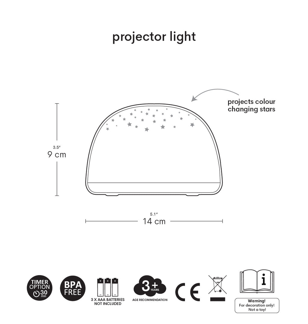 Veilleuse projecteur - Papillons – vue 6 – A Little Lovely Company