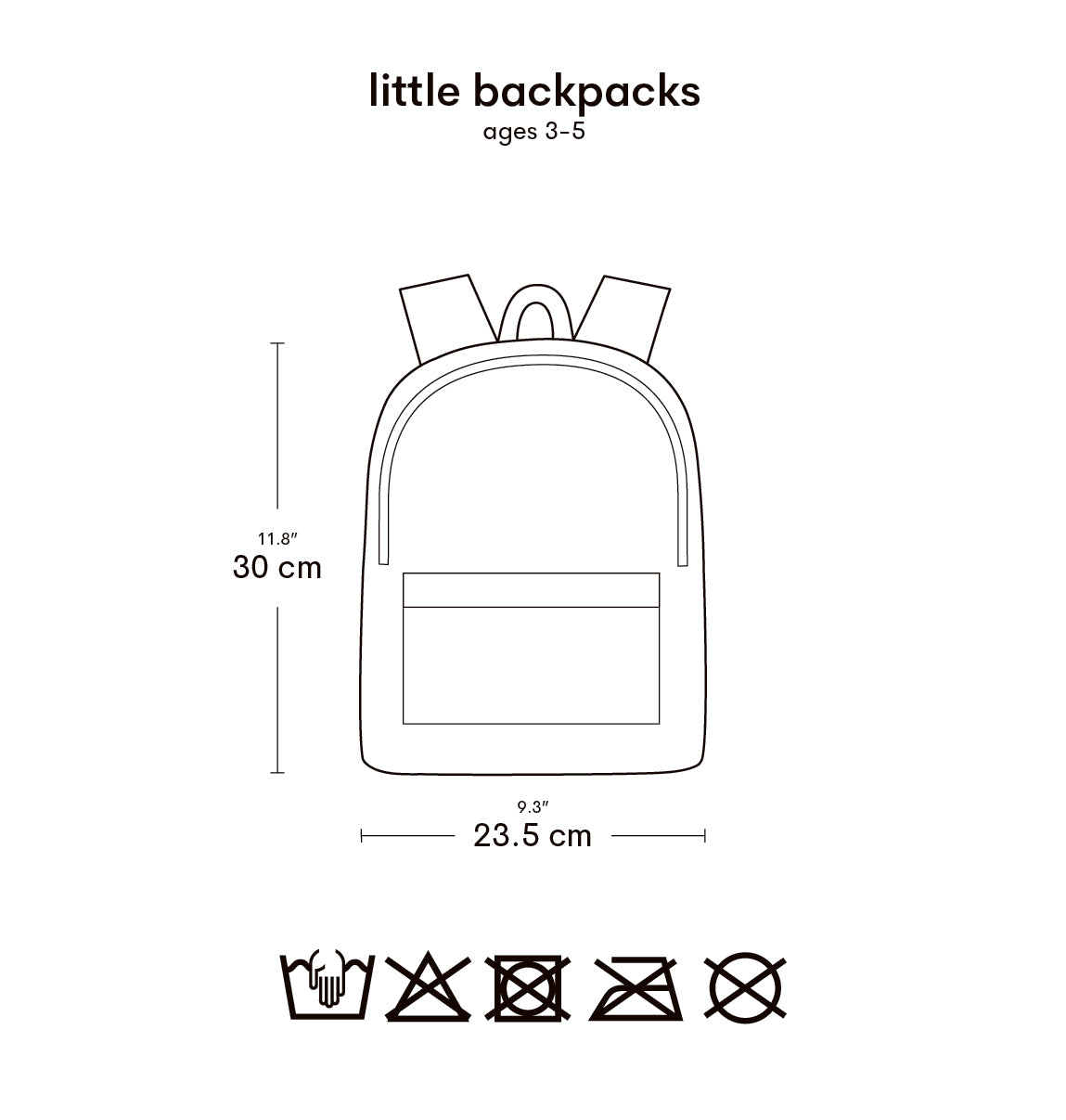 Petit sac à dos enfant - Amis de la forêt – vue 5 – A Little Lovely Company