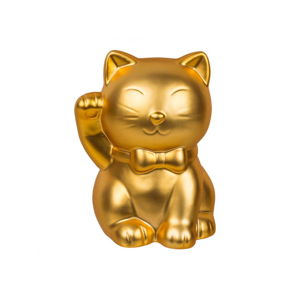 tirelire chat chanceux dore ootb 78/4153 4029811437764