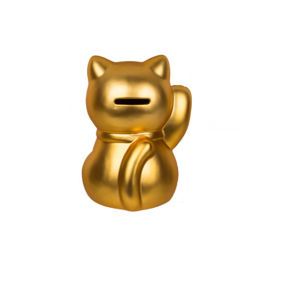 tirelire chat chanceux dore ootb 