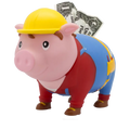 cochon bricoleur lilalu #9017 