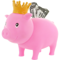 Cochon Rose Couronne