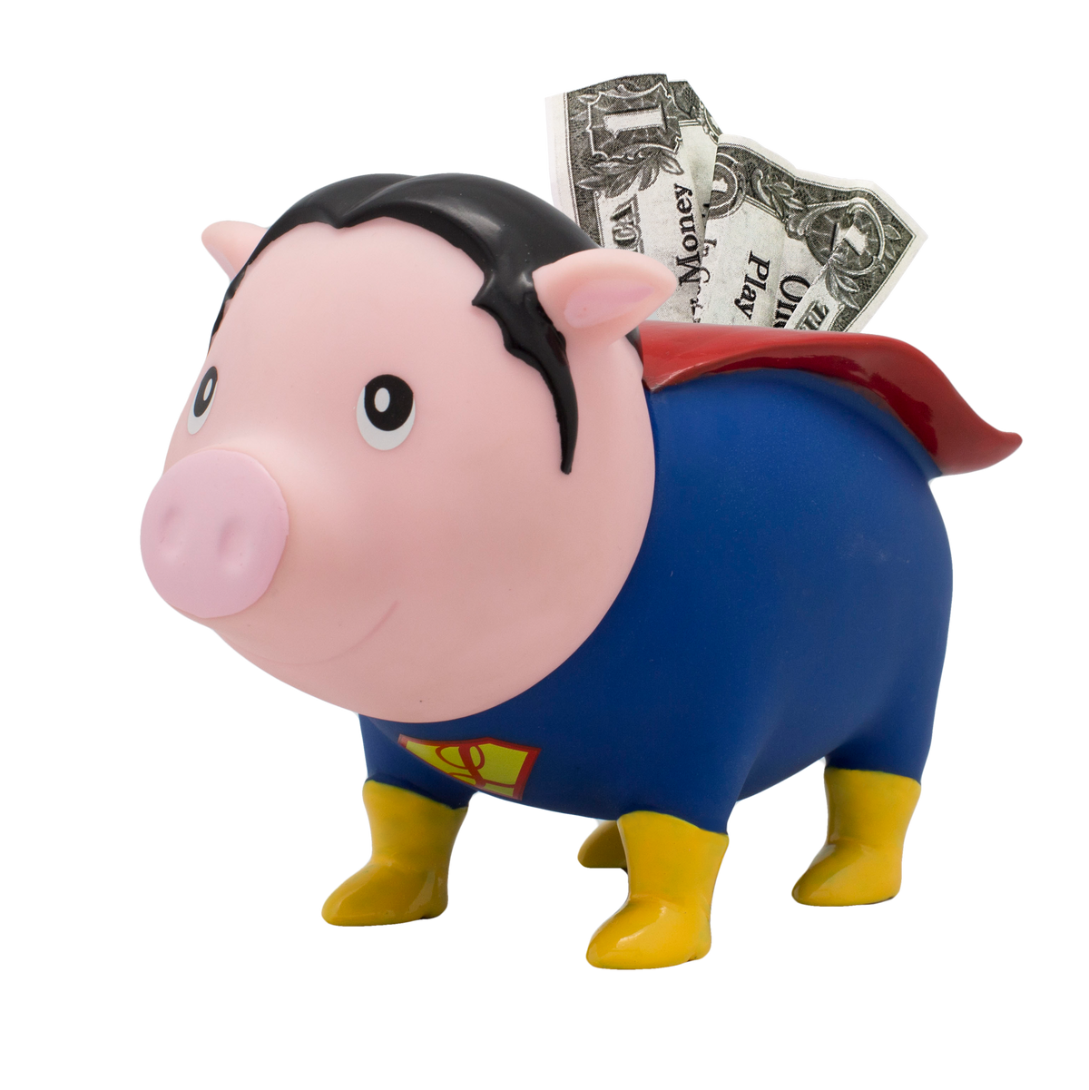 Duo de Tirelires Cochons Super-Héros – Homme et Femme