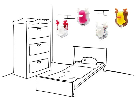 tirelire murale canard rose canar 