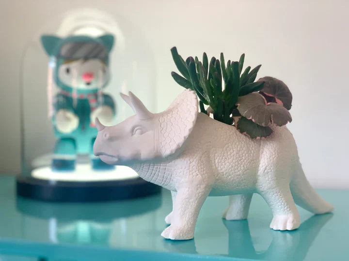 Pot de fleur Dinosaure Tricérapot Bitten – Cache-pot original