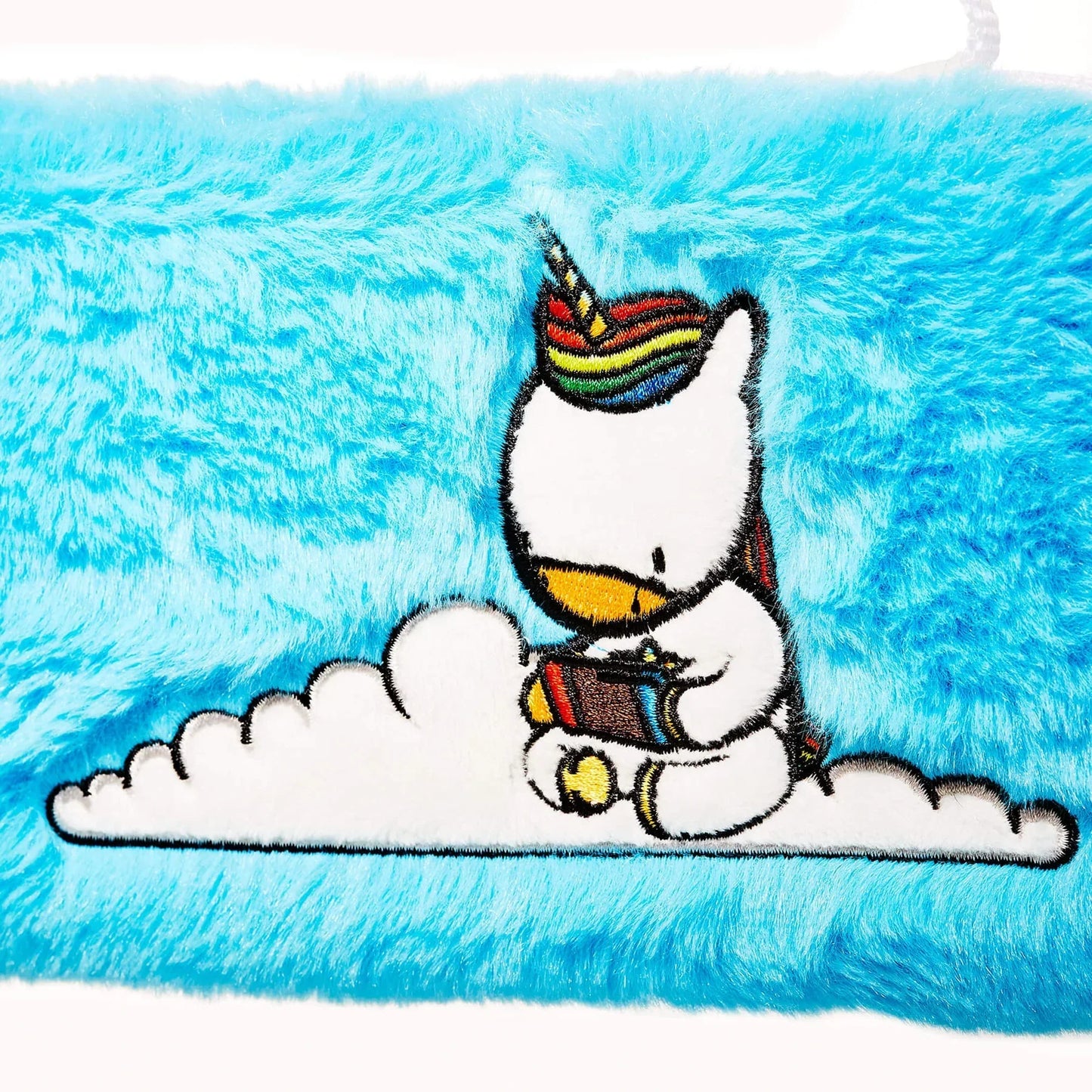 numskull nintendo switch unicorn blue fluffy carry case 