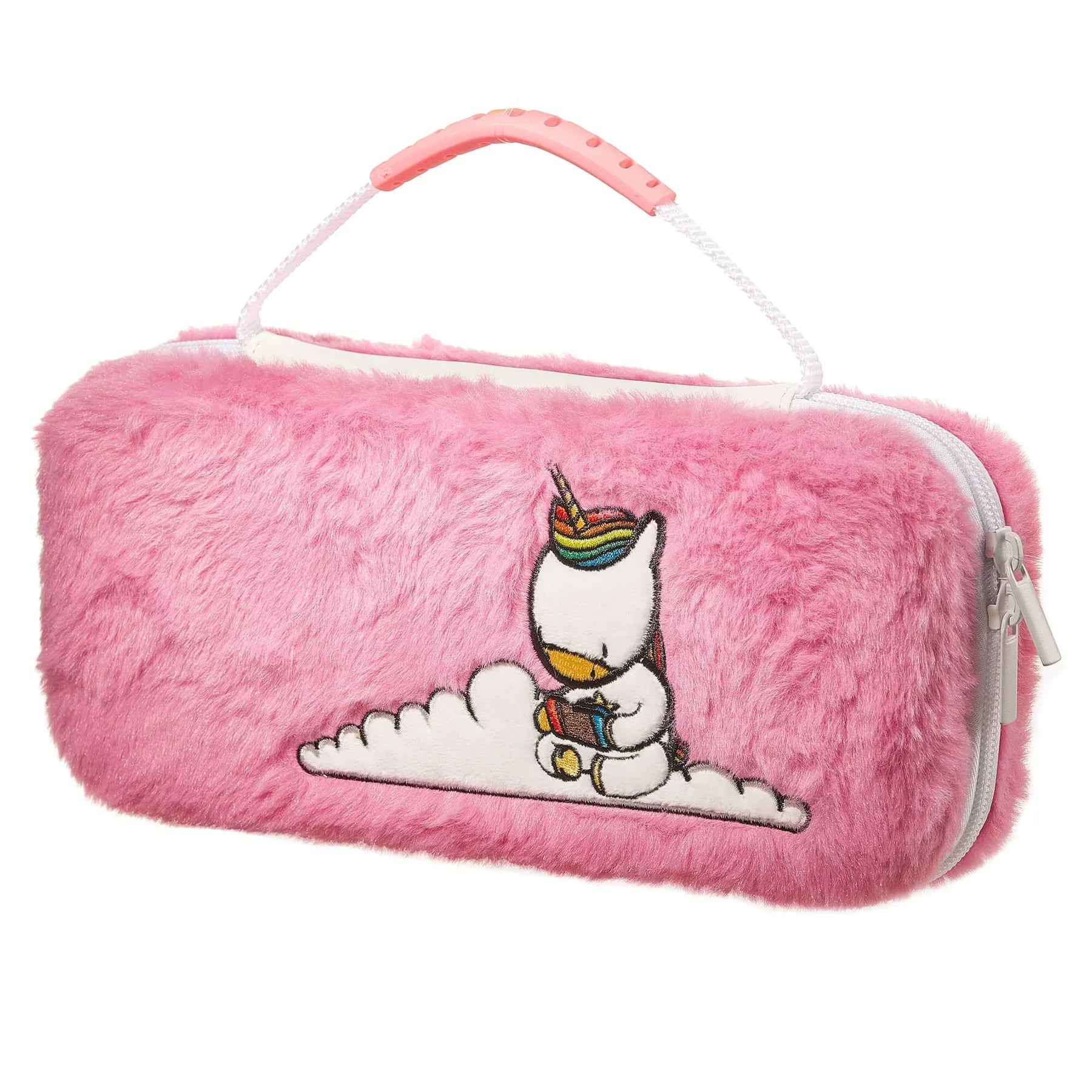 numskull nintendo switch unicorn pink fluffy carry case NS3932 5056280449959