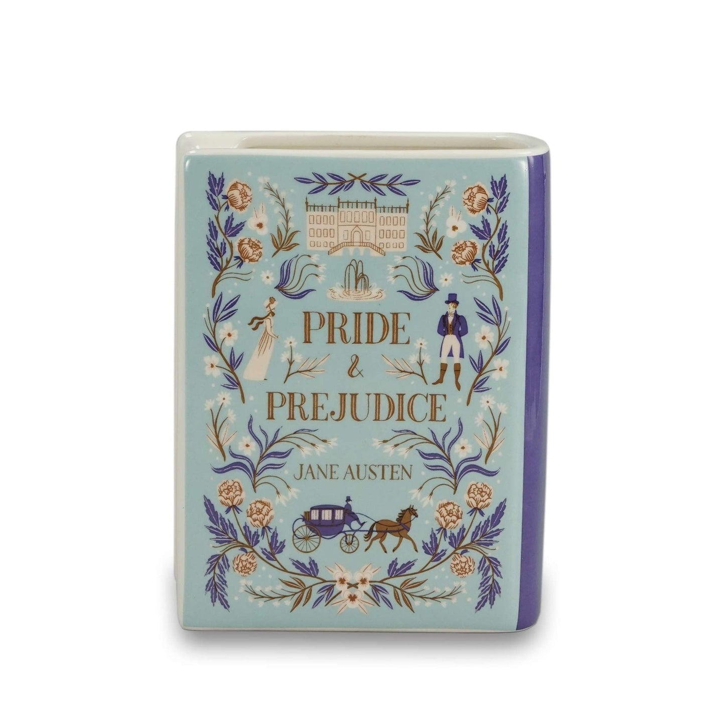 Jane Austen Ceramic Vase - Pulteney Press Pride & Prejud. 14 cm