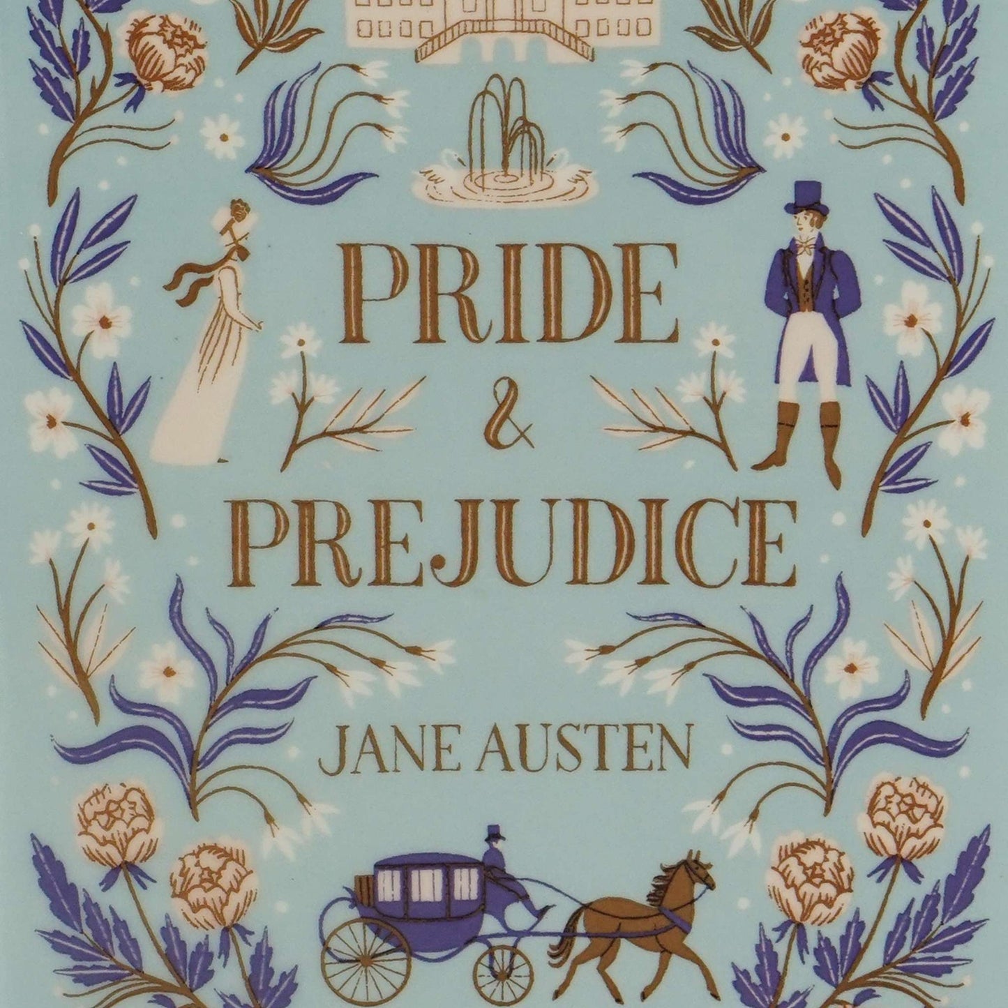 Jane Austen Ceramic Vase - Pulteney Press Pride & Prejud. 14 cm