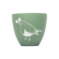 RSPB-Kerzenhalter aus Keramik – Rotkehlchen 8 cm