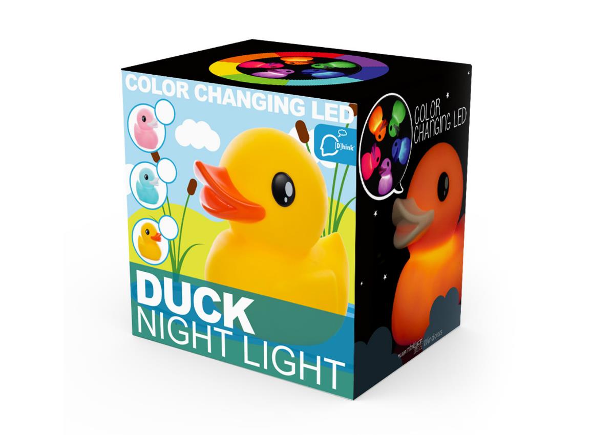 veilleuse canard rose dhink 