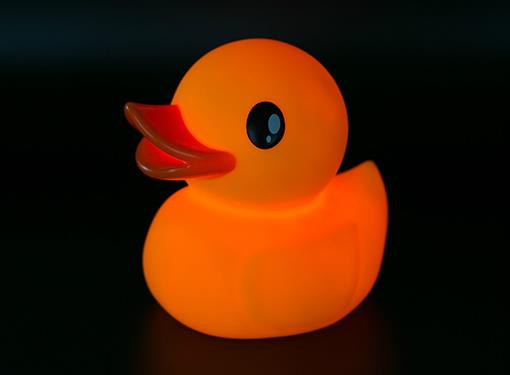 veilleuse canard rose dhink 