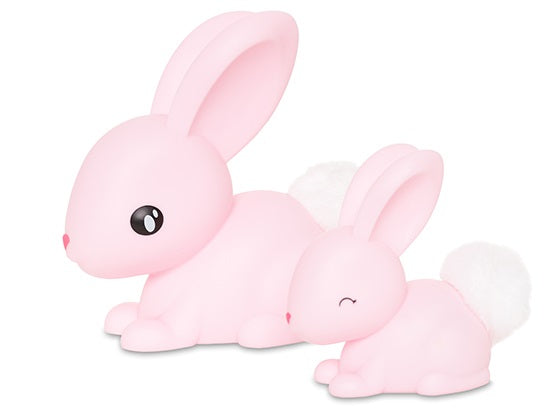 mini veilleuse lapin rose dhink 