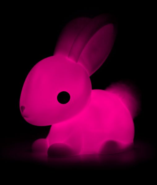 veilleuse lapin rose dhink 