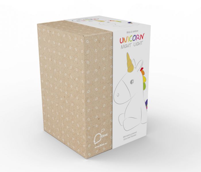 veilleuse licorne arc en ciel dhink 