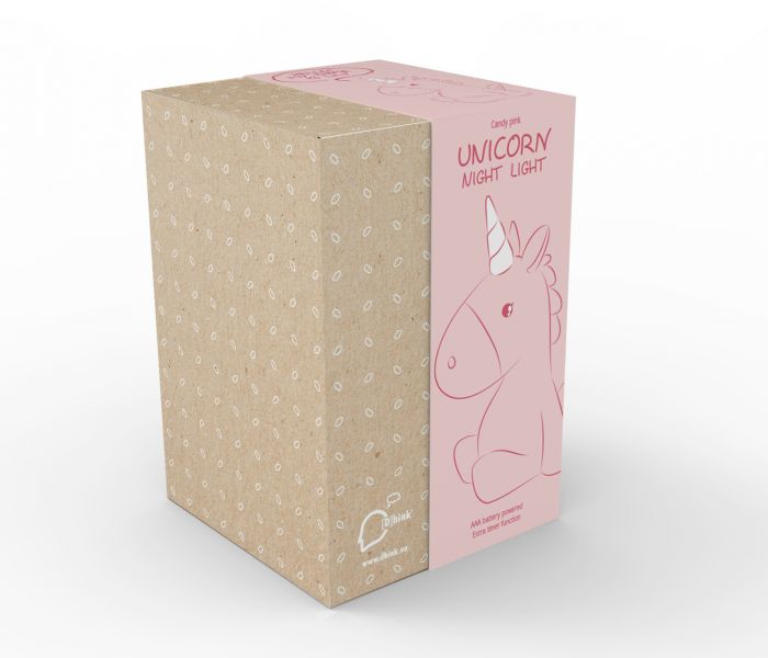 veilleuse licorne rose dhink 