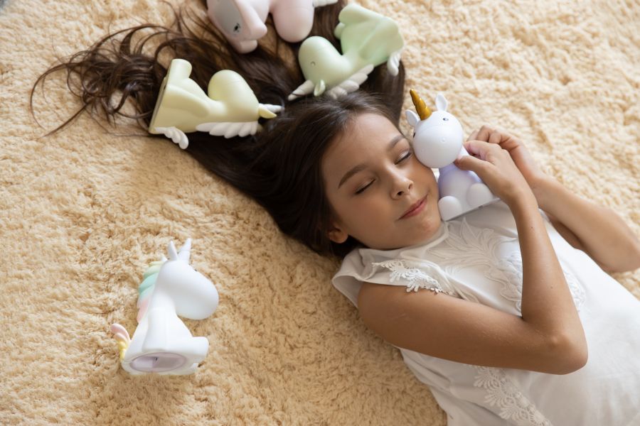 veilleuse licorne arc en ciel dhink 