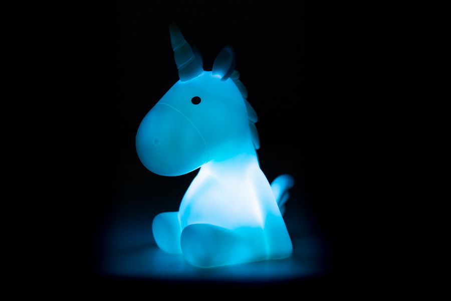 veilleuse licorne bleue dhink 