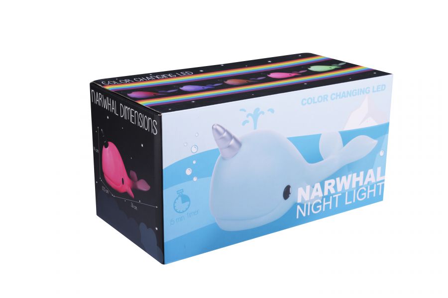 veilleuse narval bleu dhink 