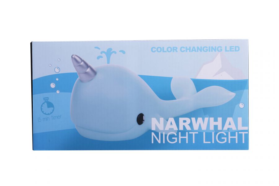 veilleuse narval bleu dhink 