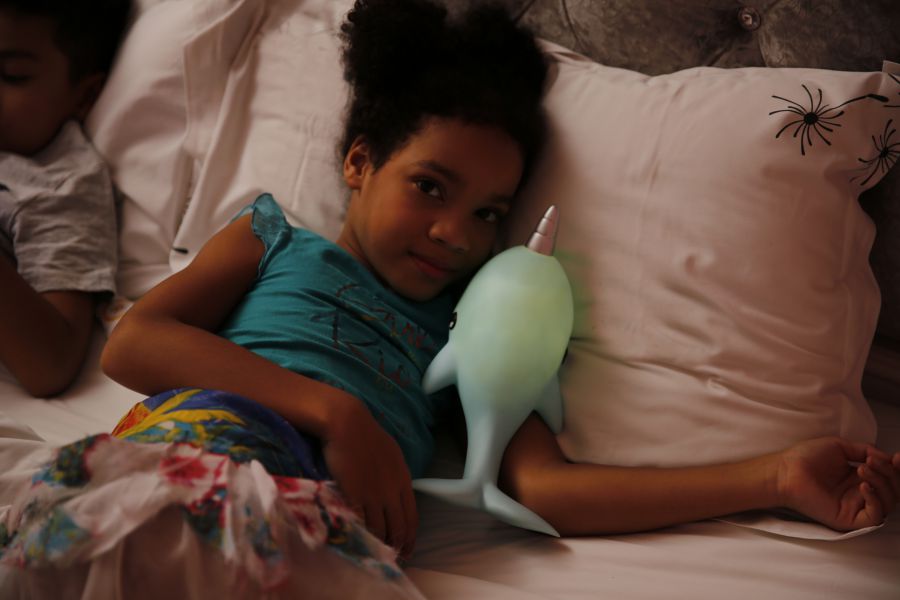 veilleuse narval bleu dhink 