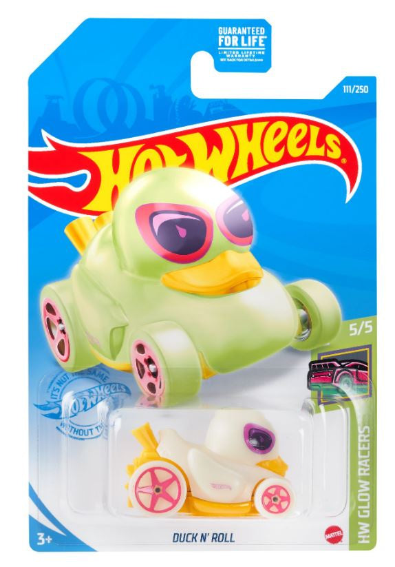 Voiture Canard Duck N’Roll Glow Racer Hot Wheels CoinCaillerie