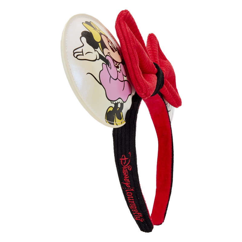 disney100 mickey friends classic all over print iridescent mini backpack with ear headband 