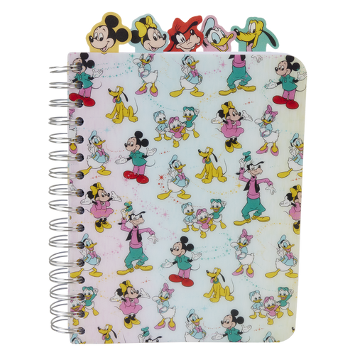 disney100 mickey friends classic stationery spiral tab journal loungefly WDJB0010 671803479500