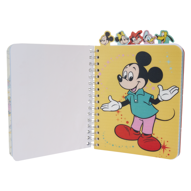 disney100 mickey friends classic stationery spiral tab journal loungefly 