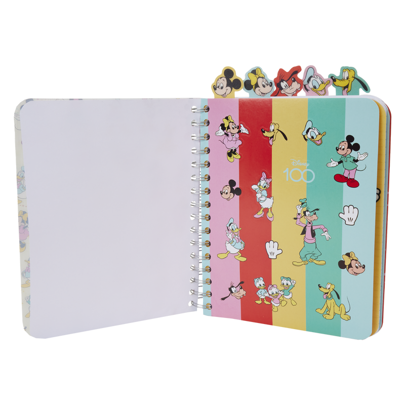 disney100 mickey friends classic stationery spiral tab journal loungefly 