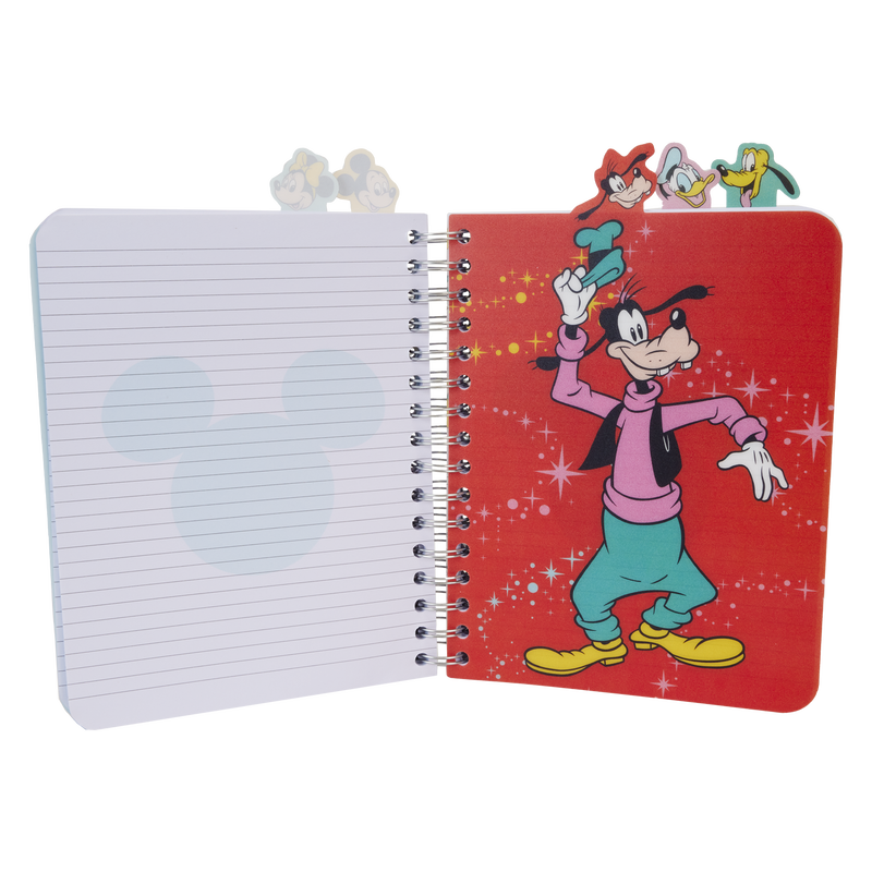 disney100 mickey friends classic stationery spiral tab journal loungefly 
