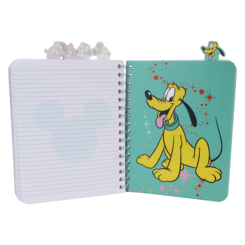 disney100 mickey friends classic stationery spiral tab journal loungefly 