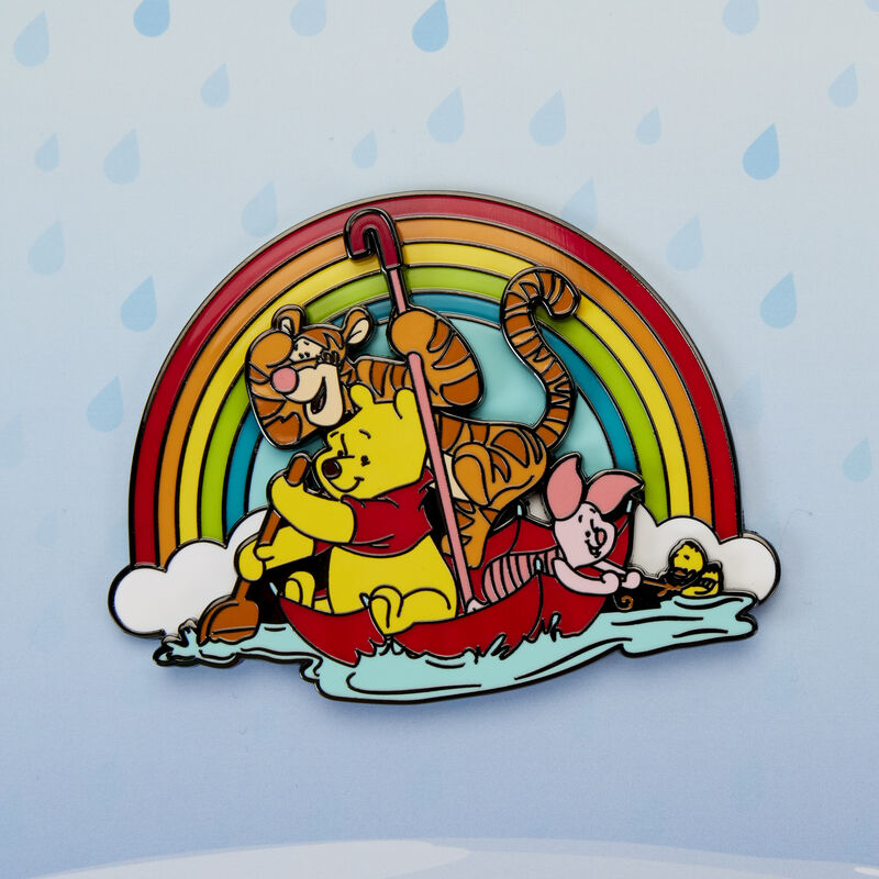 winnie the pooh friends rainy day 3 collector box sliding pin 