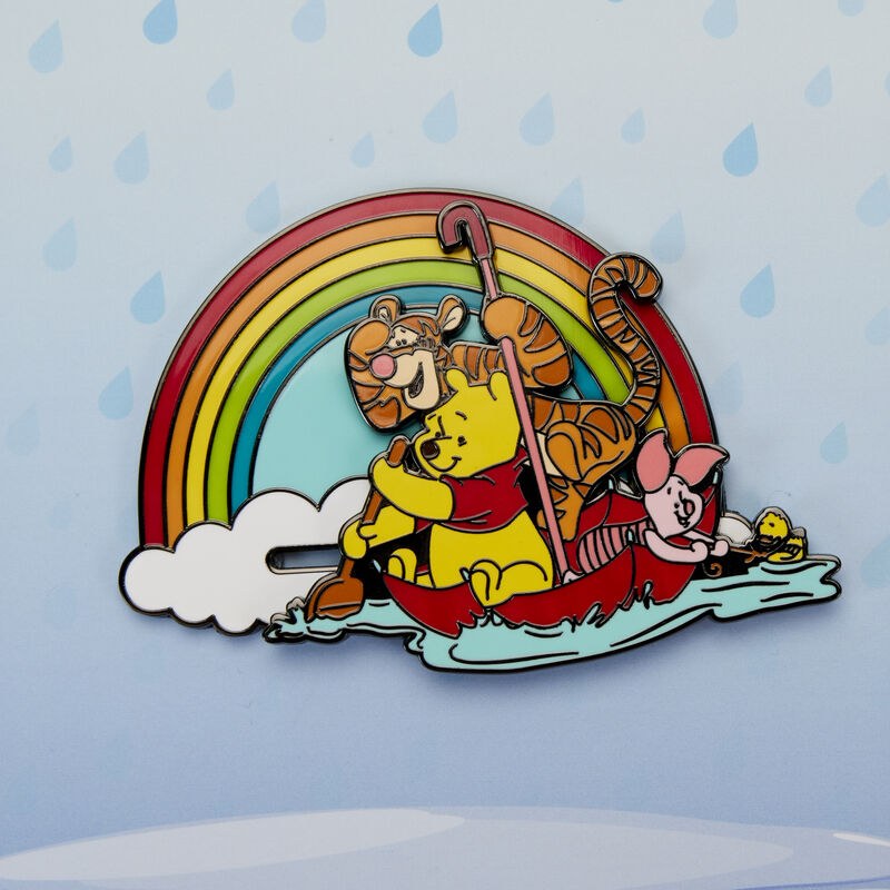 winnie the pooh friends rainy day 3 collector box sliding pin 
