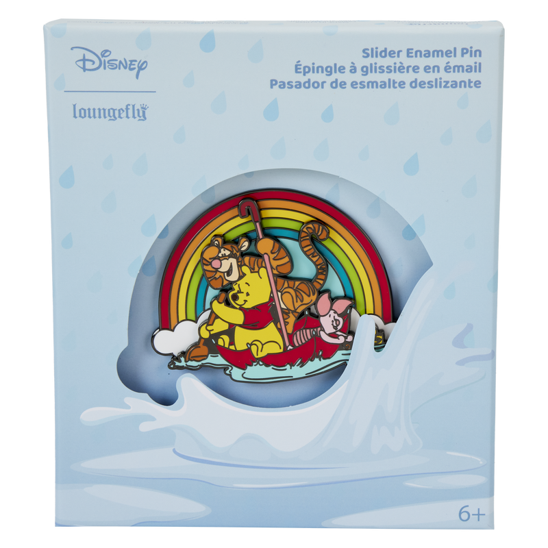 winnie the pooh friends rainy day 3 collector box sliding pin 