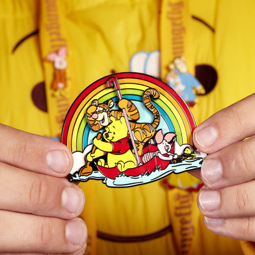 winnie the pooh friends rainy day 3 collector box sliding pin WDPN3278 671803478312